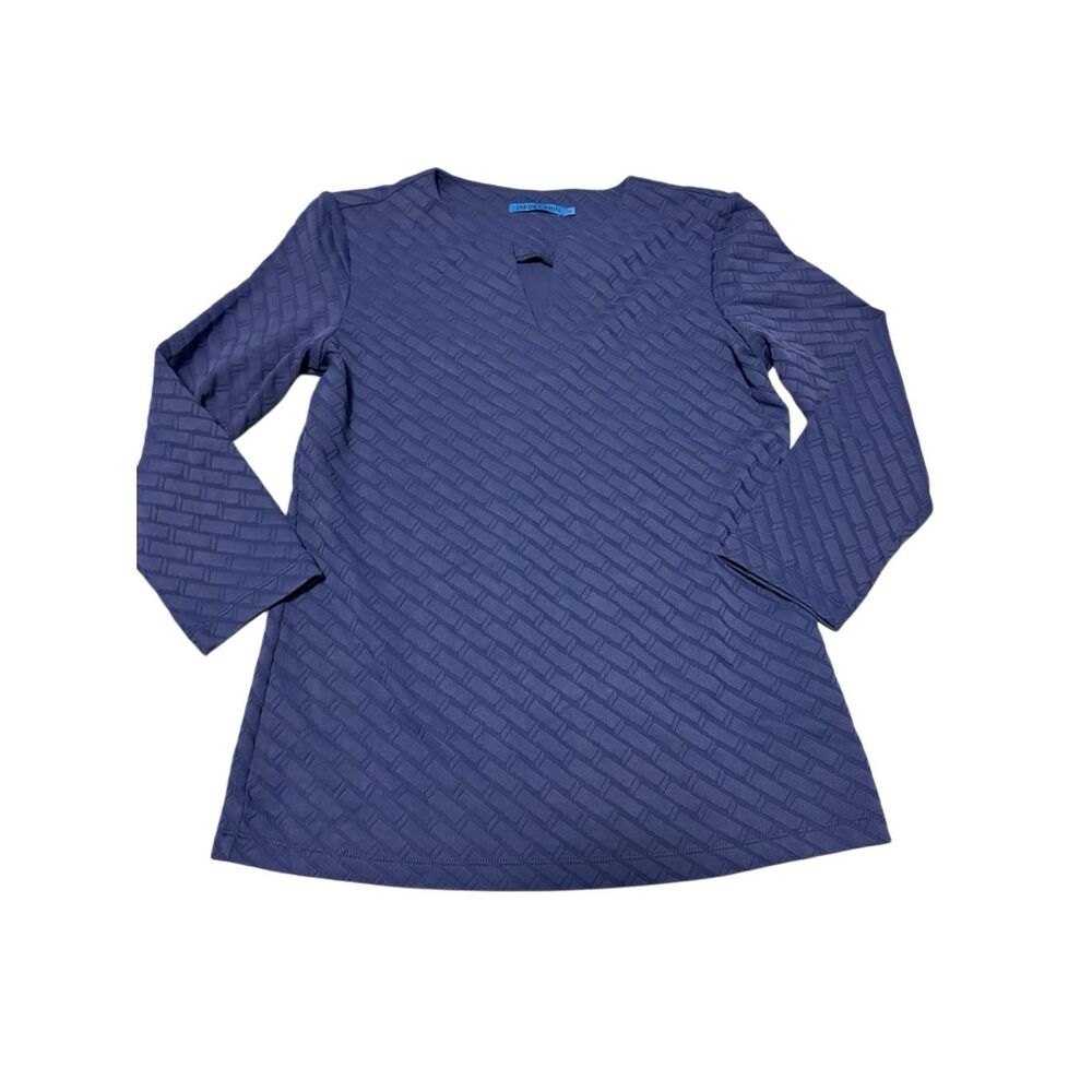 J.Mclaughlin Xs Blue Violet Texture Basic Staple … - image 1